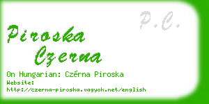 piroska czerna business card