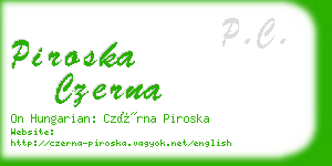 piroska czerna business card